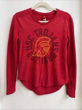 USC Trojans Red Long-Sleeve Top